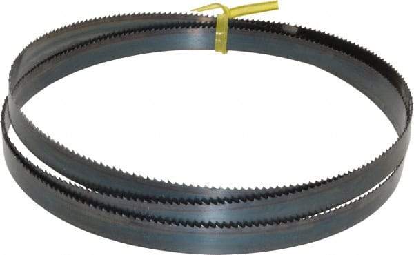 Starrett - 10 TPI, 5' Long x 1/2" Wide x 0.025" Thick, Welded Band Saw Blade - Carbon Steel, Toothed Edge, Raker Tooth Set, Flexible Back, Contour Cutting - Eagle Tool & Supply