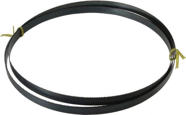 Starrett - 10 TPI, 8' 10" Long x 5/8" Wide x 0.032" Thick, Welded Band Saw Blade - Carbon Steel, Toothed Edge, Raker Tooth Set, Flexible Back, Contour Cutting - Eagle Tool & Supply