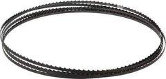 Starrett - 4 TPI, 12' 6" Long x 1/4" Wide x 0.025" Thick, Welded Band Saw Blade - Carbon Steel, Toothed Edge, Raker Tooth Set, Flexible Back, Contour Cutting - Eagle Tool & Supply