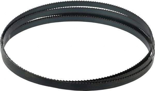 Starrett - 6 TPI, 12' 6" Long x 1/2" Wide x 0.025" Thick, Welded Band Saw Blade - Carbon Steel, Toothed Edge, Raker Tooth Set, Flexible Back, Contour Cutting - Eagle Tool & Supply