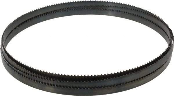 Starrett - 6 TPI, 12' 10" Long x 1/2" Wide x 0.025" Thick, Welded Band Saw Blade - Carbon Steel, Toothed Edge, Raker Tooth Set, Flexible Back, Contour Cutting - Eagle Tool & Supply