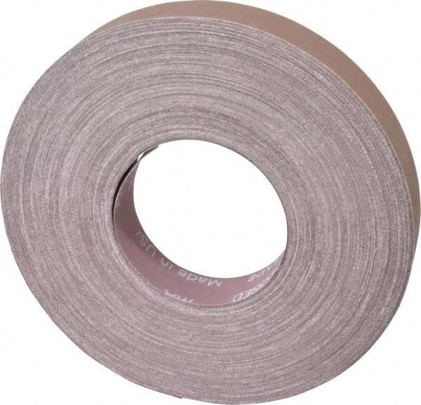 Norton - 1" x 50 Yd 320 Grit Aluminum Oxide Cloth Roll - Extra Fine Grade, J Weighted Backing - Eagle Tool & Supply
