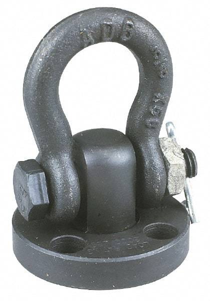 American Drill Bushing - 2,000 Lb Load Capacity Shackle Hoist Ring - 1/4 - 20 Thread, Alloy Steel - Eagle Tool & Supply