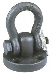 American Drill Bushing - 4,000 Lb Load Capacity Shackle Hoist Ring - 3/8 - 16 Thread, Alloy Steel - Eagle Tool & Supply