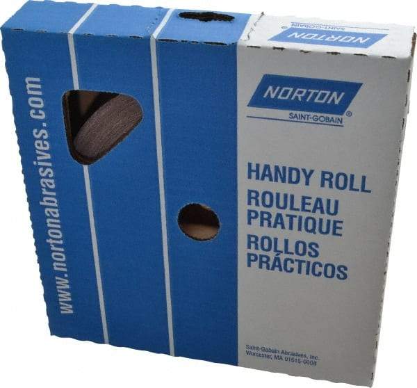 Norton - 1" x 50 Yd 400 Grit Aluminum Oxide Cloth Roll - Extra Fine Grade, J Weighted Backing - Eagle Tool & Supply