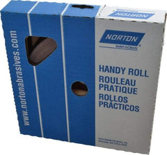 Norton - 1" x 50 Yd 400 Grit Aluminum Oxide Cloth Roll - Extra Fine Grade, J Weighted Backing - Eagle Tool & Supply