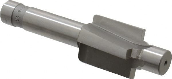 Made in USA - 9/16-18" Port, 0.989" Spotface Diam, 3/8" Tube Outside Diam, Plain Pilot, Straight Shank, High Speed Steel Porting Tool - Eagle Tool & Supply