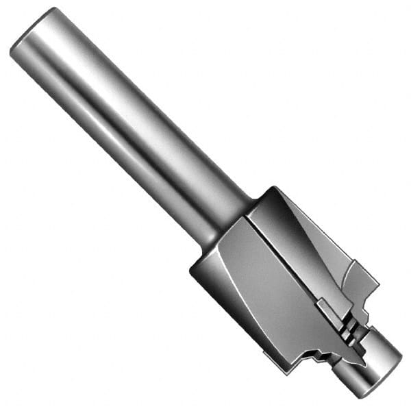 Made in USA - 7/8-14" Port, 1.415" Spotface Diam, 5/8" Tube Outside Diam, Plain Pilot, Straight Shank, Carbide Tipped Porting Tool - Eagle Tool & Supply