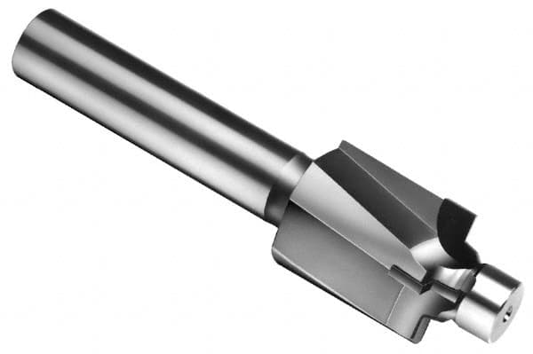 Made in USA - 1-5/16 - 12" Port, 1.93" Spotface Diam, 1" Tube Outside Diam, Plain Pilot, Straight Shank, Carbide Tipped Porting Tool - Eagle Tool & Supply