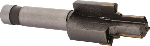 Made in USA - 9/16-18" Port, 0.989" Spotface Diam, 3/8" Tube Outside Diam, Reamer Pilot, Straight Shank, Carbide Tipped Porting Tool - Eagle Tool & Supply