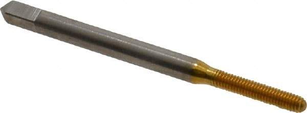 Balax - M2.5x0.45 Metric Coarse D6 Thread Limit Bottoming Thread Forming Tap - High Speed Steel, TiN Finish, 1-13/16" OAL, 1/2" Thread Length, Right Hand Thread, Series BXMB - Eagle Tool & Supply