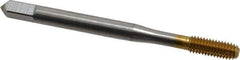 Balax - M4x0.70 Metric Coarse D7 Thread Limit Bottoming Thread Forming Tap - High Speed Steel, TiN Finish, 2-1/8" OAL, 3/4" Thread Length, Right Hand Thread, Series BXMB - Eagle Tool & Supply