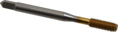 Balax - M5x0.80 Metric Coarse D8 Thread Limit Bottoming Thread Forming Tap - High Speed Steel, TiN Finish, 2-3/8" OAL, 7/8" Thread Length, Right Hand Thread, Series BXMB - Eagle Tool & Supply