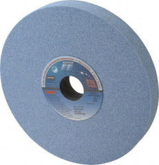 Norton - 8" Diam x 1-1/4" Hole x 1" Thick, K Hardness, 46 Grit Surface Grinding Wheel - Ceramic, Type 1, Coarse Grade, 3,600 Max RPM, Vitrified Bond, No Recess - Eagle Tool & Supply