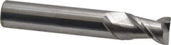 SGS - 1/2", 2 Flute, Single End, Solid Carbide, 0.02" Corner Radius End Mill - 3" OAL, 45° Helix, Right Hand Flute, 3/4" LOC, Right Hand Cut - Eagle Tool & Supply