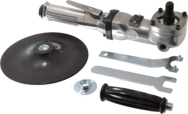 Value Collection - 7" Wheel Diam, 4,500 RPM, Pneumatic Angle & Disc Grinder - 5/8-11 Spindle - Eagle Tool & Supply