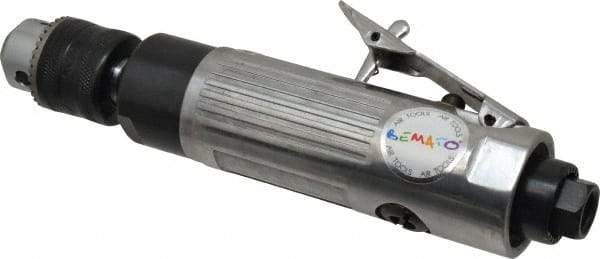 Value Collection - 3/8" Keyed Chuck - Inline Handle, 2,600 RPM, 0.5 hp, 90-120 psi - Eagle Tool & Supply