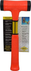 NUPLA - 24 oz Head 1-3/4" Face Diam Fiberglass Slim Head Dead Blow Hammer - 12" OAL, Fiberglass Handle - Eagle Tool & Supply