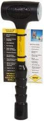 NUPLA - 32 oz Head 2" Face Diam Slim Head Dead Blow Hammer with Steel Face - 12" OAL, Fiberglass Handle - Eagle Tool & Supply