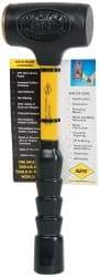 NUPLA - 32 oz Head 2" Face Diam Fiberglass Slim Head Dead Blow Hammer - 12" OAL, Fiberglass Handle - Eagle Tool & Supply