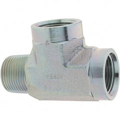 Eaton - Stainless Steel Industrial Pipe Tee - MNPT x FNPT x FNPT - Eagle Tool & Supply