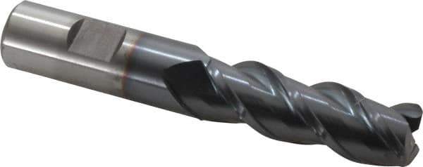 Cleveland - 3/4", 3 Flute, Single End, Powdered Metal, 0.06" Corner Radius End Mill - 4-1/2" OAL, 42° Helix, Right Hand Flute, 2-1/4" LOC, Right Hand Cut - Eagle Tool & Supply
