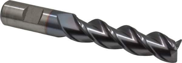 Cleveland - 3/4", 3 Flute, Single End, Powdered Metal, 0.06" Corner Radius End Mill - 5-1/4" OAL, 42° Helix, Right Hand Flute, 3" LOC, Right Hand Cut - Eagle Tool & Supply