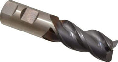 Cleveland - 1", 3 Flute, Single End, Powdered Metal, 0.12" Corner Radius End Mill - 4-1/2" OAL, 42° Helix, Right Hand Flute, 2" LOC, Right Hand Cut - Eagle Tool & Supply