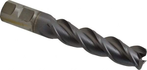 Cleveland - 1", 3 Flute, Single End, Powdered Metal, 0.12" Corner Radius End Mill - 6-1/2" OAL, 42° Helix, Right Hand Flute, 4" LOC, Right Hand Cut - Eagle Tool & Supply