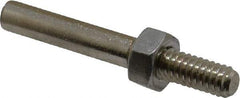 Made in USA - 1/4" Shank Abrasive Point Mandrel - 2" Length, 1/4" Hole Compatibility, for Cones - Eagle Tool & Supply