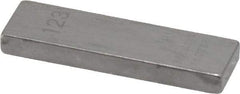 Mitutoyo - 0.123" Rectangular Steel Gage Block - Accuracy Grade AS-1, Includes Certificate of Inspection - Eagle Tool & Supply