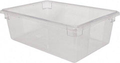 Rubbermaid - Rectangular, Clear Polycarbonate Food Tote Box - 9" High x 12" Wide x 18" Long - Eagle Tool & Supply