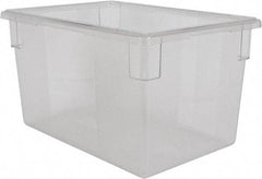 Rubbermaid - Rectangular, Clear Polycarbonate Food Tote Box - 15" High x 18" Wide x 26" Long - Eagle Tool & Supply