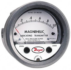 Dwyer - 25 Max psi, Differential Pressure Transmitter with Indication - 1/8" Thread - Eagle Tool & Supply