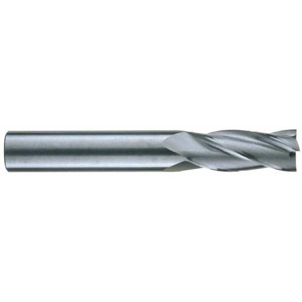 RobbJack - 7/16", 1" LOC, 7/16" Shank Diam, 2-3/4" OAL, 4 Flute, Solid Carbide Square End Mill - Eagle Tool & Supply