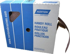 Norton - 2" x 50 Yd 60 Grit Aluminum Oxide Cloth Roll - Medium Grade, J Weighted Backing - Eagle Tool & Supply