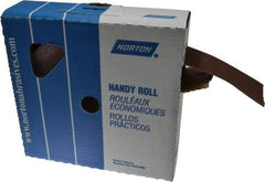 Norton - 2" x 50 Yd 150 Grit Aluminum Oxide Cloth Roll - Very Fine Grade, J Weighted Backing - Eagle Tool & Supply