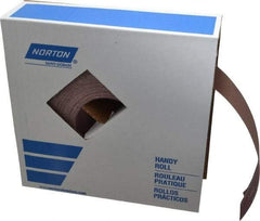 Norton - 2" x 50 Yd 180 Grit Aluminum Oxide Cloth Roll - Very Fine Grade, J Weighted Backing - Eagle Tool & Supply