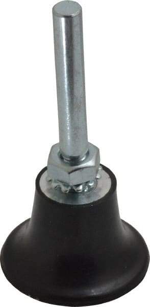 Made in USA - 1-1/2" Diam Quick-Change Type R Disc Backing Pad - 1/4" Shank Diam, Medium Density, 30,000 RPM - Eagle Tool & Supply