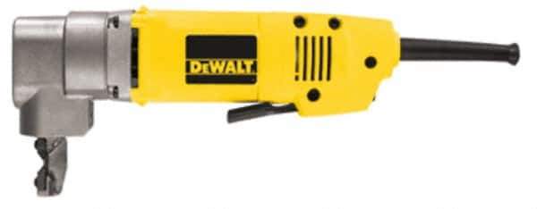 DeWALT - 120V, 1,950 SPM, 6.5 Amp, Electric Power Nibbler - 16 (Mild Steel) and 18 (Stainless Steel) Gauge Cutting Capacity - Eagle Tool & Supply