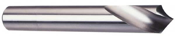 Made in USA - 1/4" Body Diam, 120°, 2-1/2" OAL, Solid Carbide Spotting Drill - Eagle Tool & Supply