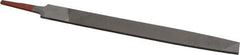 Simonds File - 8" Long, Smooth Cut, Flat American-Pattern File - Double Cut, Tang - Eagle Tool & Supply