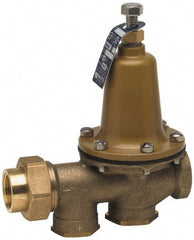 Watts - 300 Max psi Water Pressure Reducing Valve - 1" FPT Union x FPT Connection, 8" High x 6-3/4" Wide, 25 to 75 psi Reduced Pressure Range - Eagle Tool & Supply