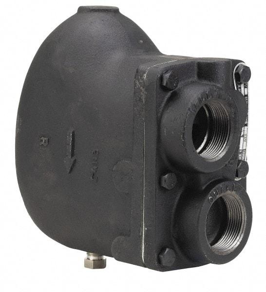 Watts - 4 Port, 1-1/2" Pipe, Cast Iron Float & Thermostatic Steam Trap - 30 Max psi - Eagle Tool & Supply