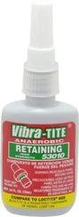 Vibra-Tite - 10 mL Bottle, Green, High Strength Liquid Retaining Compound - Series 530, 24 hr Full Cure Time, Hand Tool Removal - Eagle Tool & Supply