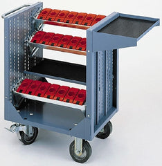 LISTA - 21 Tool Capacity, 40 Taper Size CNC Tool Cart - Eagle Tool & Supply