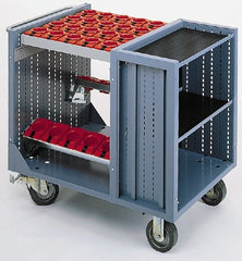 LISTA - 30 Tool Capacity, 50 Taper Size CNC Tool Cart - Eagle Tool & Supply