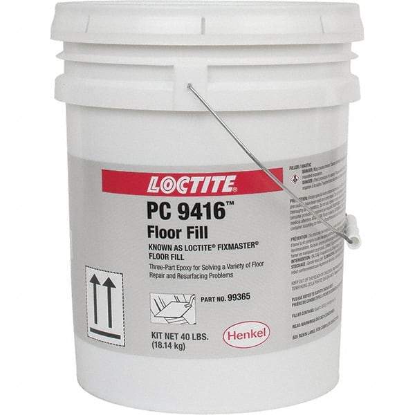 Loctite - 40 Lb Kit Gray Epoxy Resin Filler/Repair Caulk - -20 to 225°F Operating Temp, 6 min Tack Free Dry Time, 24 hr Full Cure Time, Series 135 - Eagle Tool & Supply