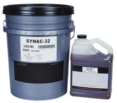 Lubriplate - 5 Gal Pail, ISO 46, SAE 20, Air Compressor Oil - 213 Viscosity (SUS) at 100°F, 49 Viscosity (SUS) at 210°F, Series SYNAC 46 - Eagle Tool & Supply