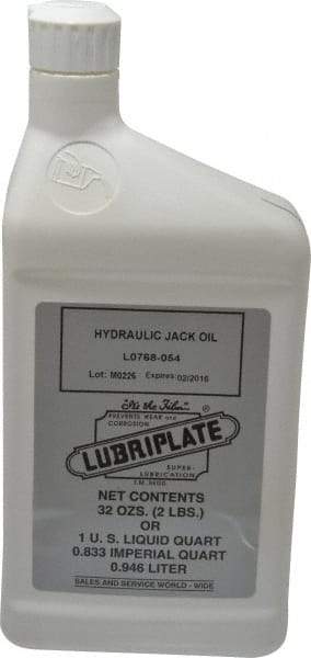 Lubriplate - 1 Qt Bottle Petroleum Oil Hydraulic Oil - SAE 10, ISO 32 - Eagle Tool & Supply